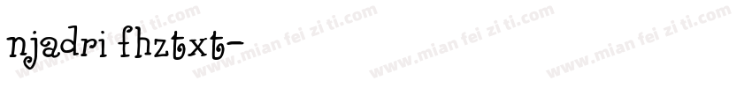 njadri fhztxt字体转换